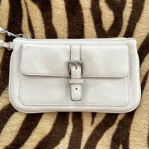 Talbots leather wristlet
